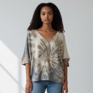 Angela Women's Tie Dye V-Neck Top Size S